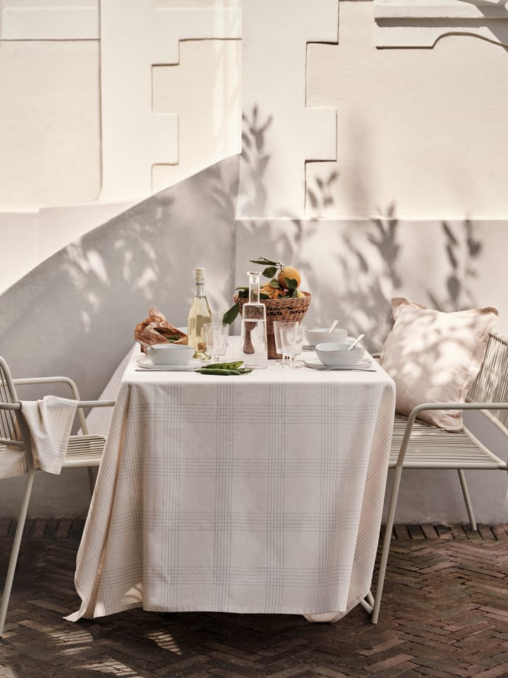 Alice tablecloth - 160x300 cm, Dusty blue-Natural - Broste Copenhagen