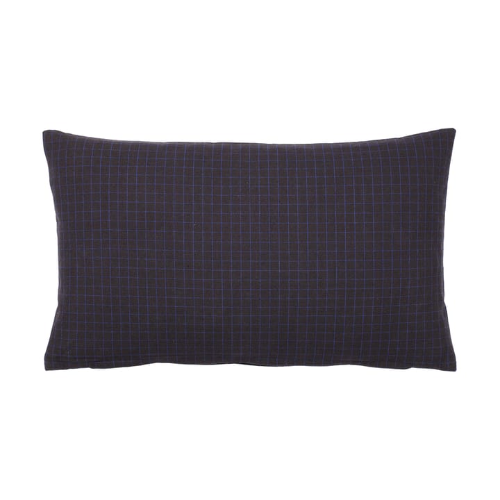 Bodil cushion cover 30x50 cm, Black-intense blue Broste Copenhagen