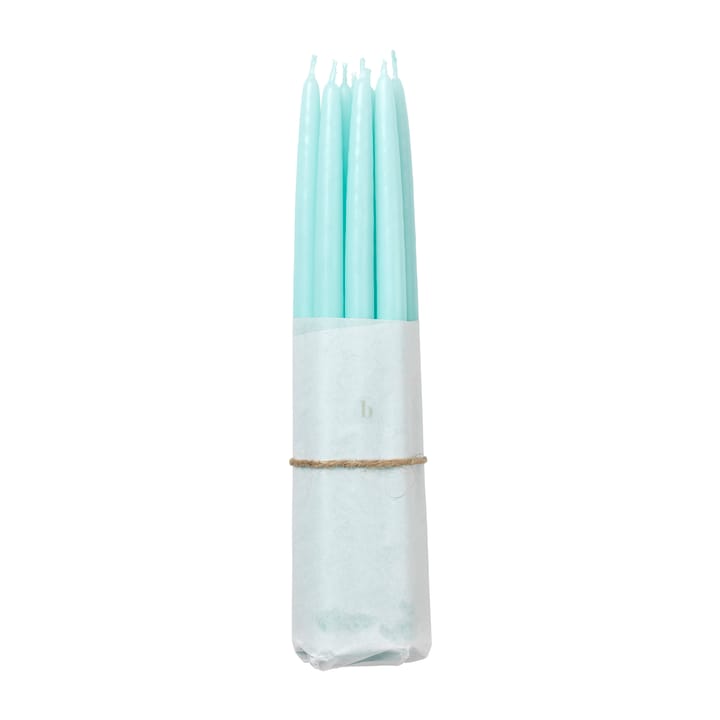 Broste Copenhagen dipped antique candles 10-pack, Mint green Broste Copenhagen