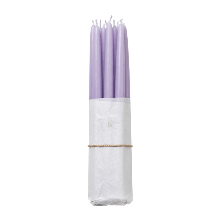 Broste Copenhagen dipped antique candles 10-pack, Orchid light purple Broste Copenhagen