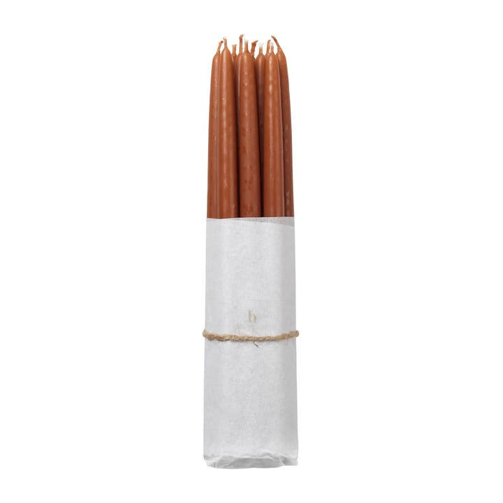 Broste Copenhagen dipped antique candles 10-pack - Terracotta - Broste Copenhagen