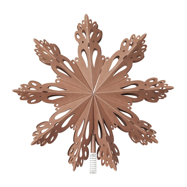 Christmas star tree topper Ø30 cm, Indian tan Broste Copenhagen