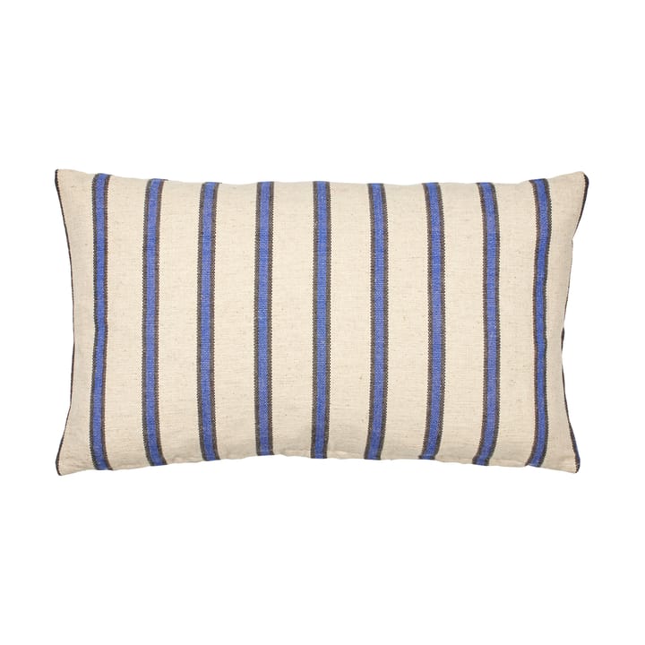 Dagmar cushion cover 30x50 cm, Off white-intense blue Broste Copenhagen