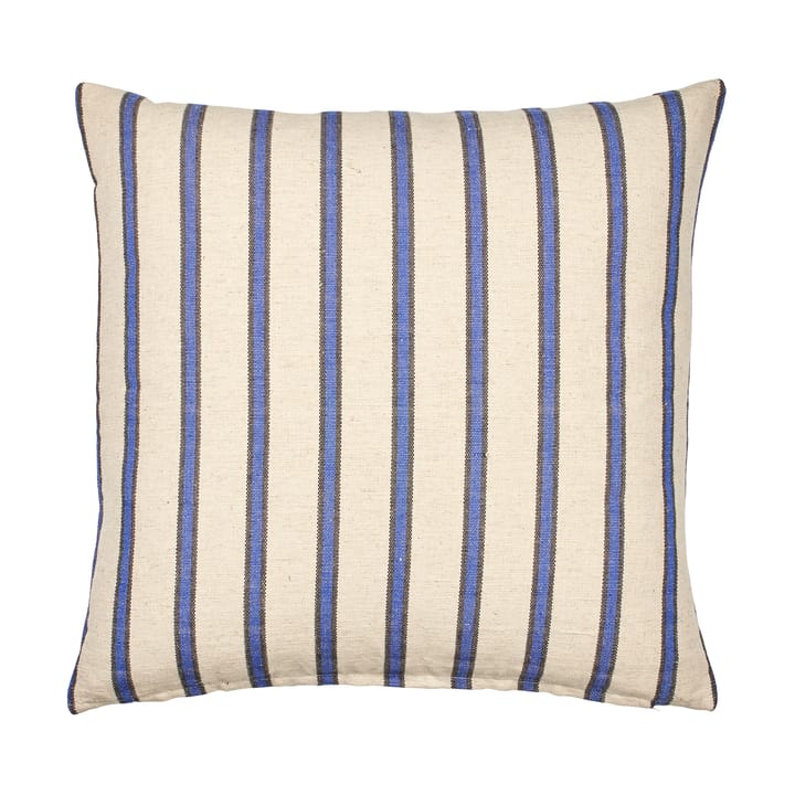 Dagmar cushion cover 50x50 cm, Off white-intense blue Broste Copenhagen