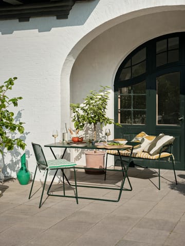 Eden bench with arm support - Forest green - Broste Copenhagen