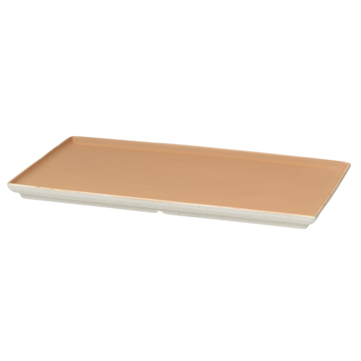 Eli plate 15x26 cm, matte soft light camel Broste Copenhagen