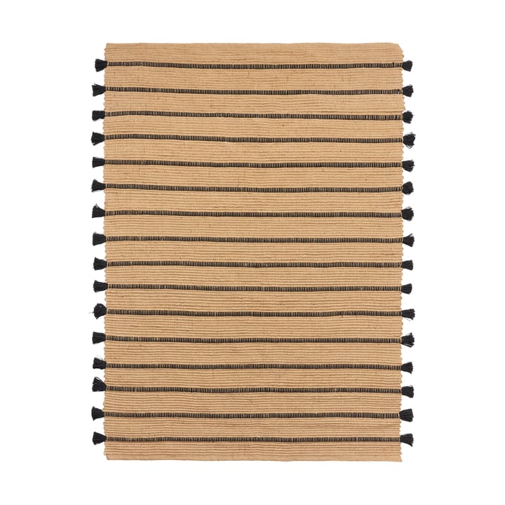 Ezra rug 140x200 cm - Natural-black - Broste Copenhagen