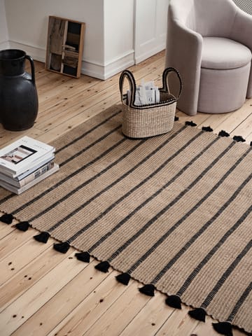 Ezra rug 70x140 cm - Natural black - Broste Copenhagen