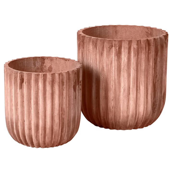 Fiber flower pot 2-pack, Terracotta Broste Copenhagen