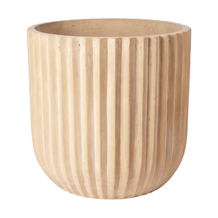 Fiber flower pot Ø50 cm, Antique beige Broste Copenhagen