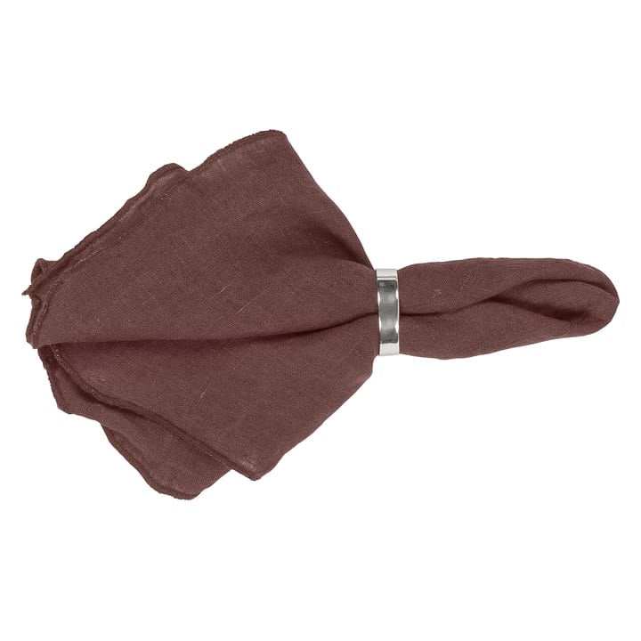 Gracie linen napkins, aubergine Broste Copenhagen