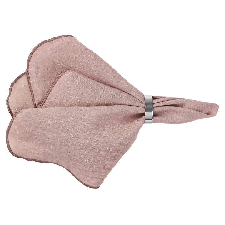 Gracie linen napkins, pink Broste Copenhagen