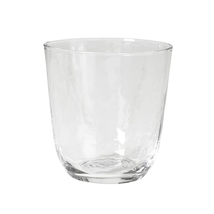 Hammered drinking glass 33.5 cl - Klar - Broste Copenhagen