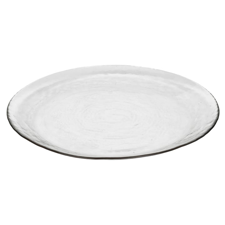 Hammered glass plate Ø 27 cm, Klar Broste Copenhagen