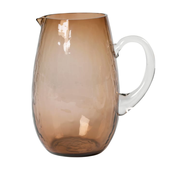 Hammered jug, brown Broste Copenhagen