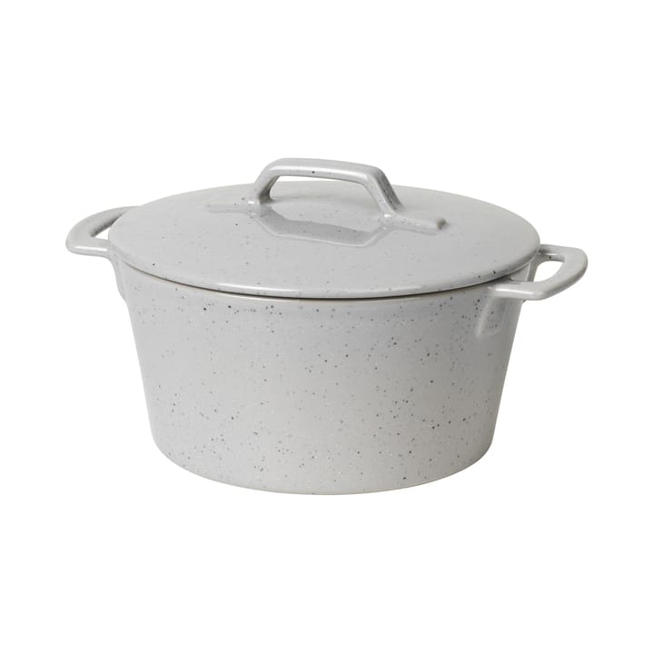 Hasle casserole dish 19x23.5 cm, light grey granite Broste Copenhagen