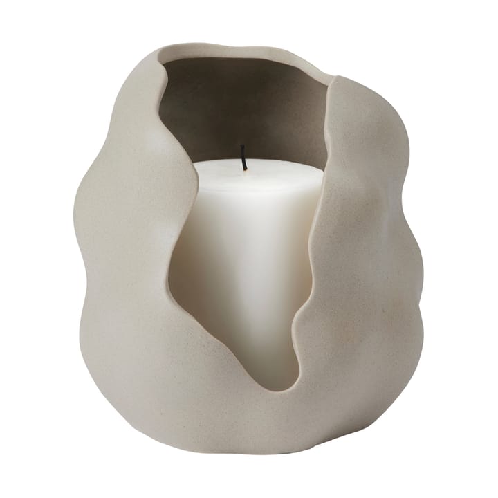 Hekla tealight holder Ø16 cm, Dove grey Broste Copenhagen