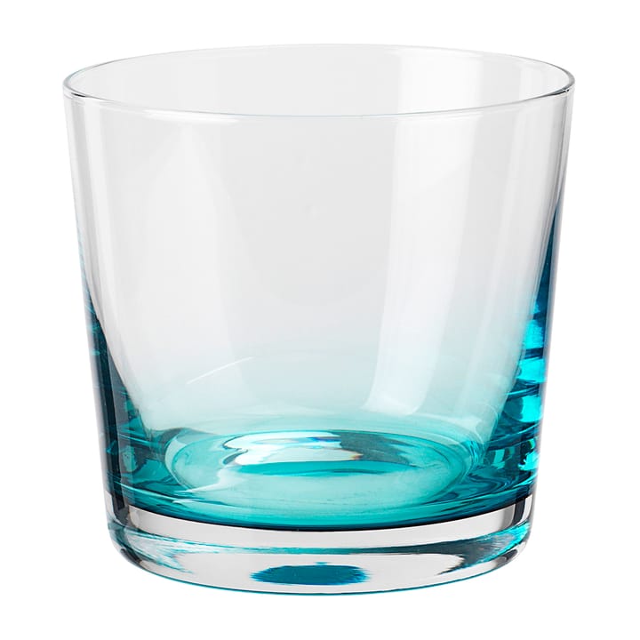 Hue drinking glass 15 cl, Clear-turquoise Broste Copenhagen