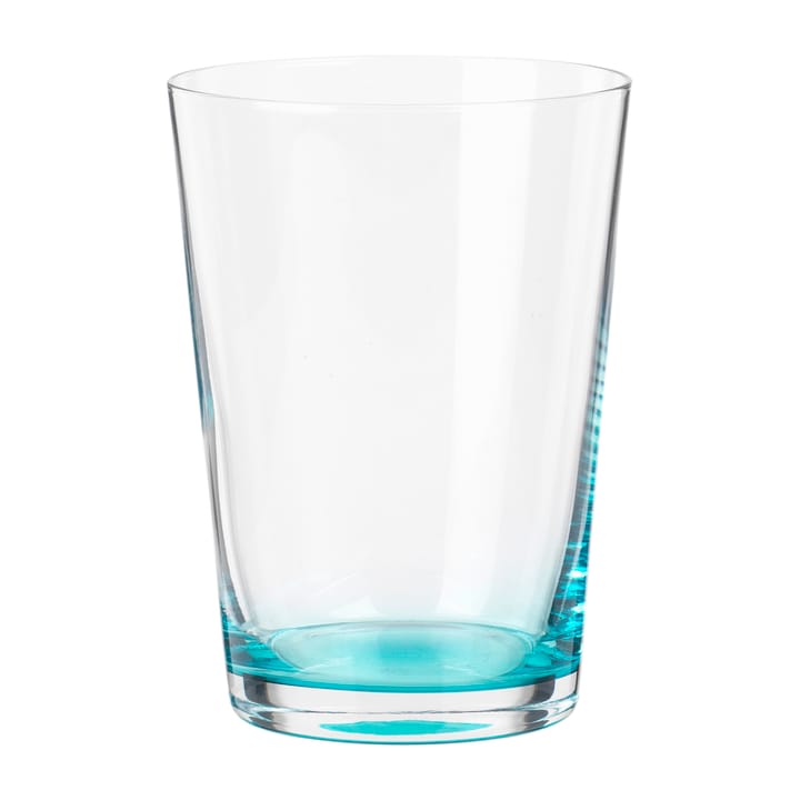 Hue drinking glass 30 cl, Clear-turquoise Broste Copenhagen