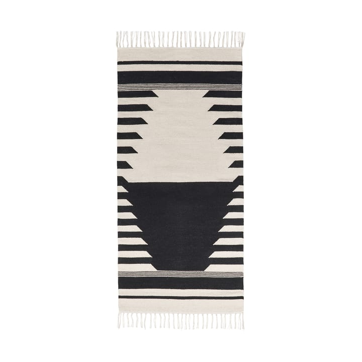 Iselin rug 70x140 cm, Black-off white Broste Copenhagen