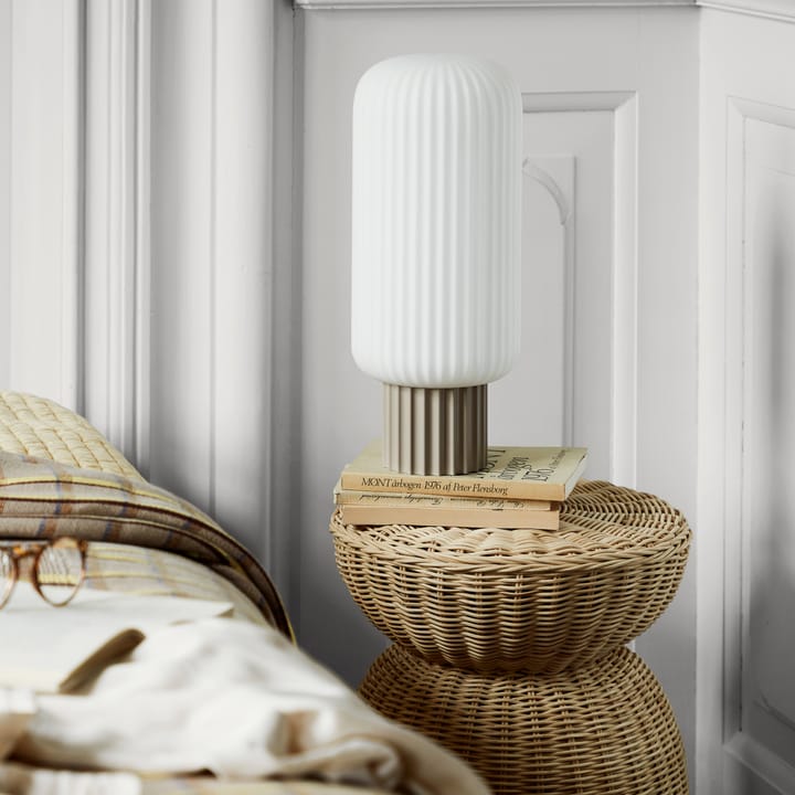 Lolly table lamp, sand-white-39 cm Broste Copenhagen