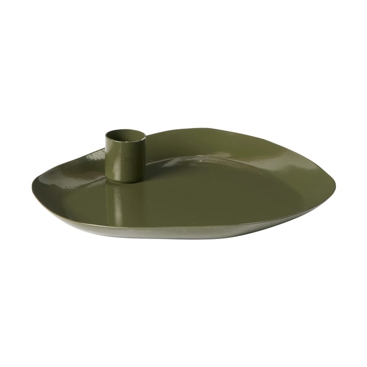 Mie candle holder medium - Grape leaf green - Broste Copenhagen