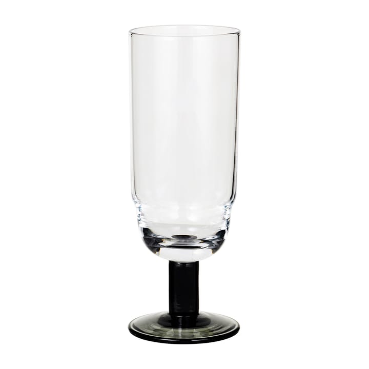 Nordic Bistro champagne glass 20 cl, Clear-smoke stem Broste Copenhagen