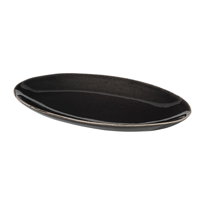 Nordic Coal oval saucer, 13.6x22 cm Broste Copenhagen