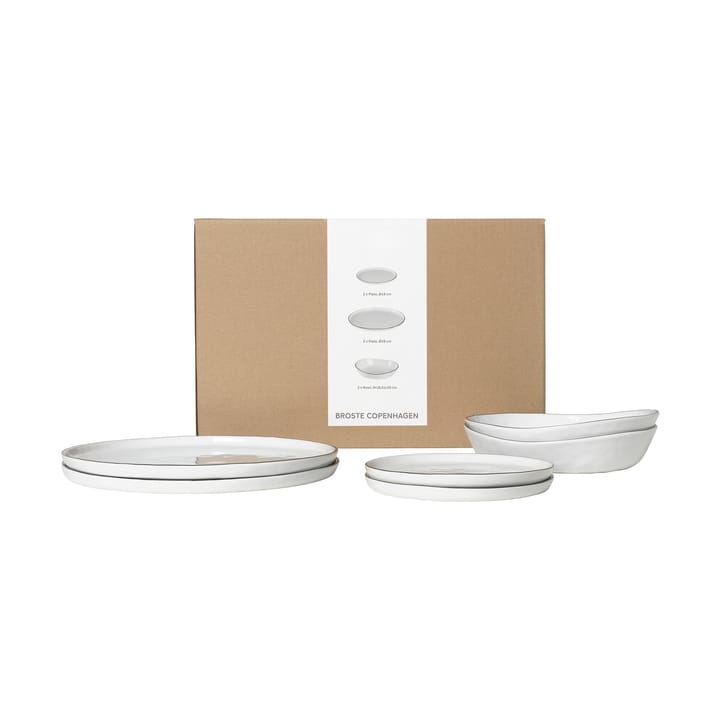 Nordic Salt dinner set for two, 6 pieces Broste Copenhagen