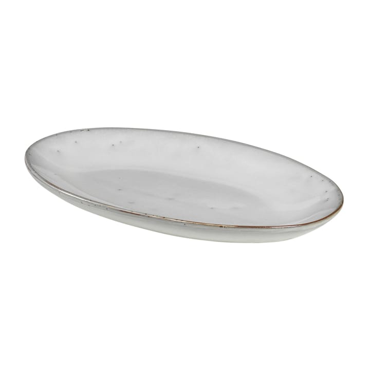 Nordic Sand oval serving platter, 13.6x22 cm Broste Copenhagen