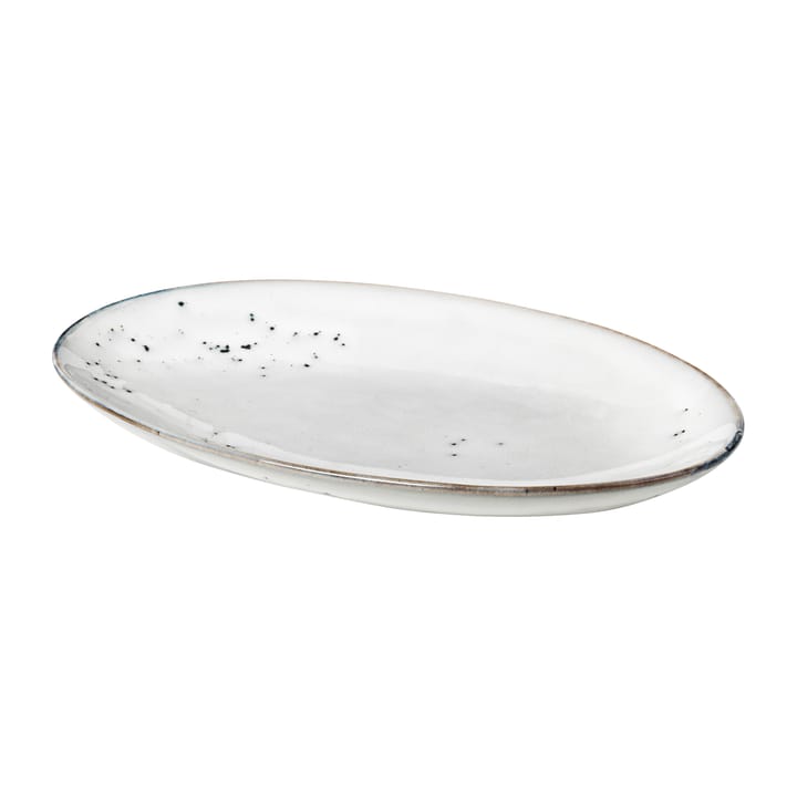 Nordic Sand oval serving platter, 13.6x22 cm Broste Copenhagen