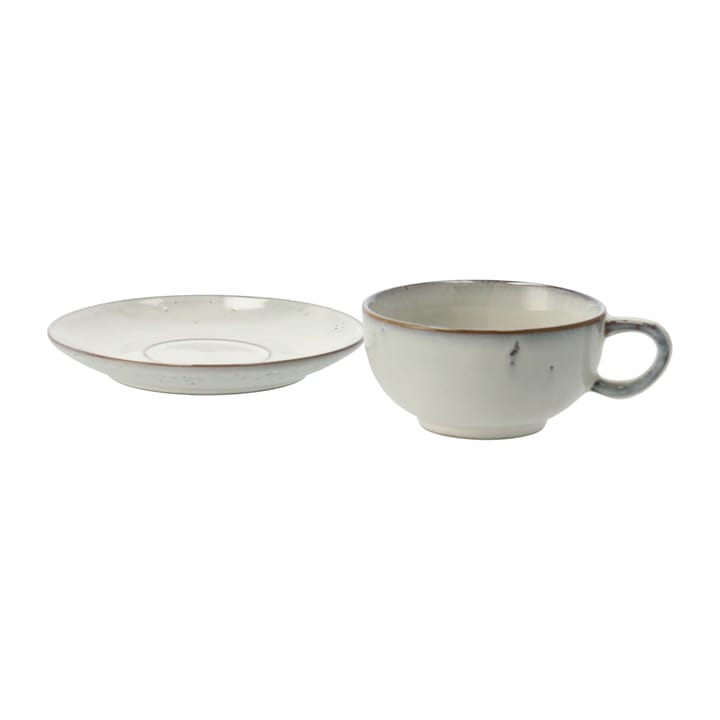 Nordic Sand tea cup and saucer, 5.8 cm Broste Copenhagen