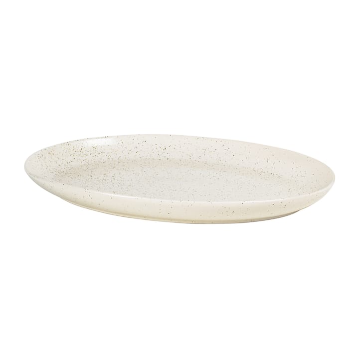 Nordic Vanilla saucer oval 35.5 cm, Cream with grains Broste Copenhagen