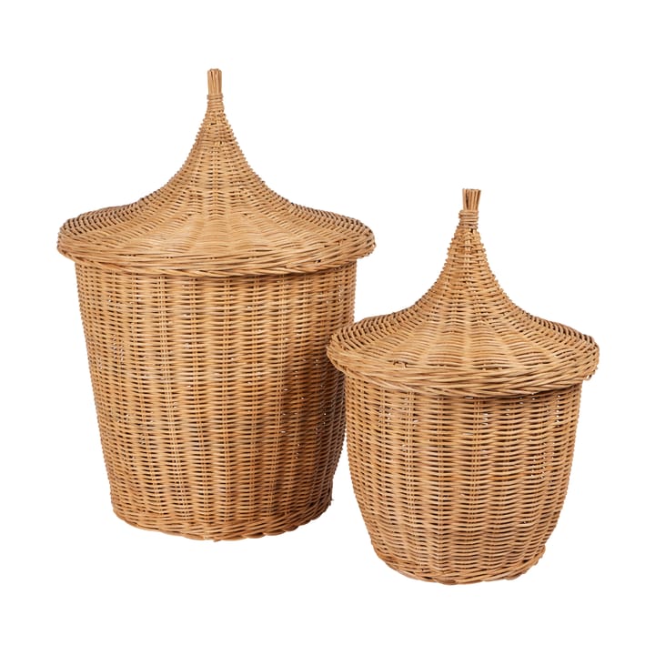 Pallas basket 2 parts - Natural brown - Broste Copenhagen