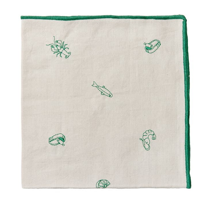 Sea fabric napkin 45x45 cm, Jelly green Broste Copenhagen