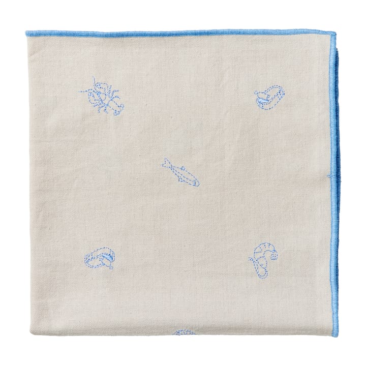 Sea fabric napkin 45x45 cm, Serenity blue Broste Copenhagen