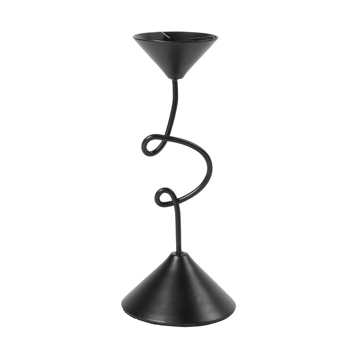 Selma candle holder 19.5 cm, Black Broste Copenhagen