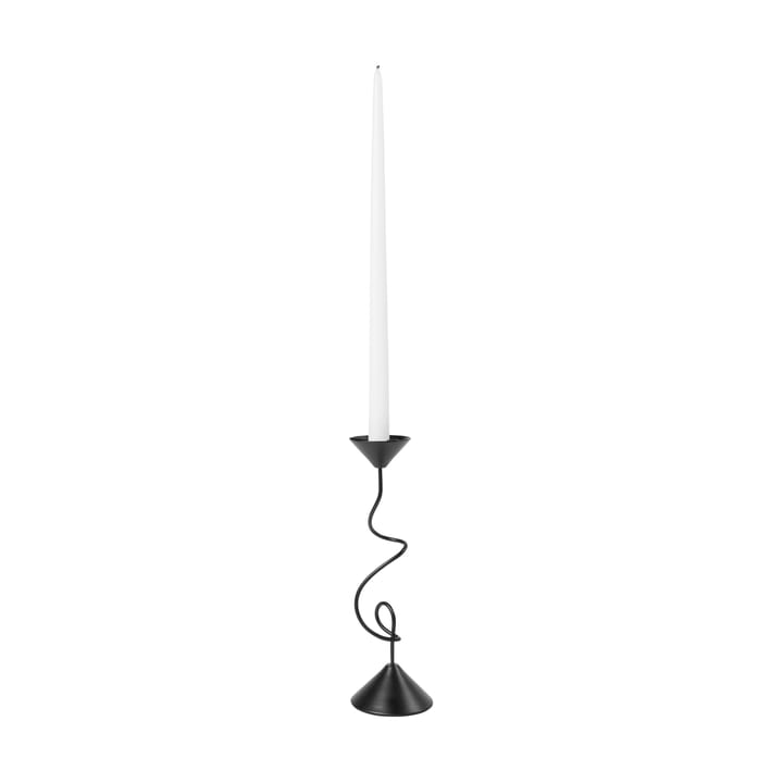 Selma candle holder 26.5 cm, Black Broste Copenhagen