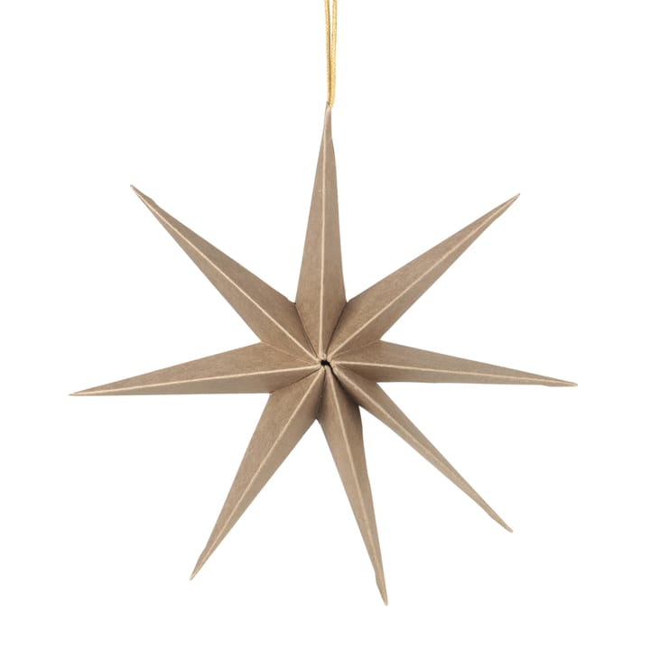 Star paper star Ø50 cm, Natural brown Broste Copenhagen