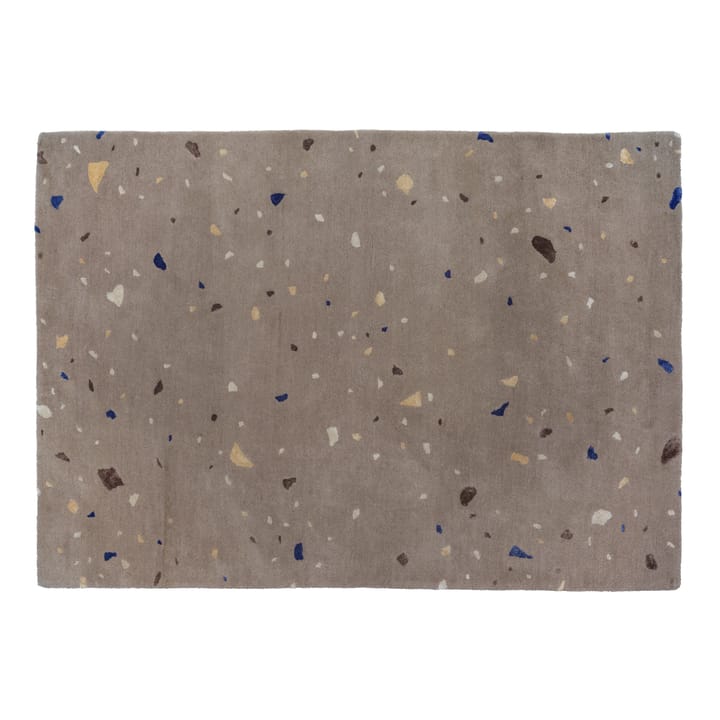 Terrazzo wool carpet 140x200 cm, carafe brown-blue spot Broste Copenhagen