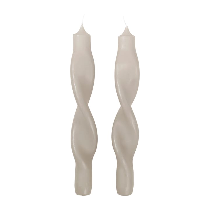 Twist twisted candles twisted candle 23 cm 2-pack, Rainy day Broste Copenhagen