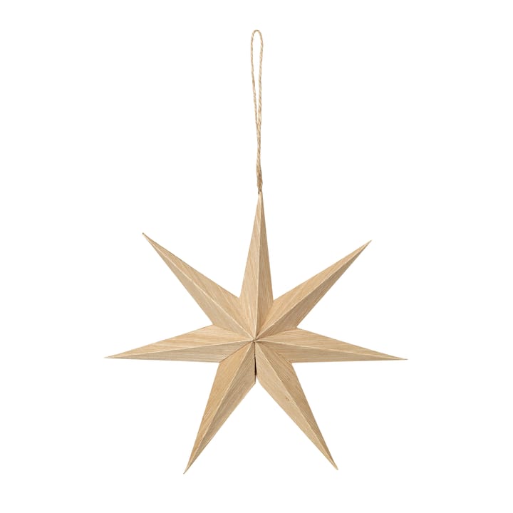 Venice wooden star Ø20 cm, Natural Broste Copenhagen