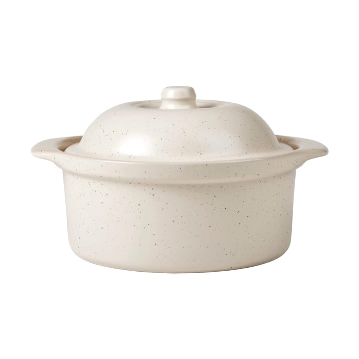 Vig ovenproof dish with lid, 20.5x24 cm - Beige - Broste Copenhagen