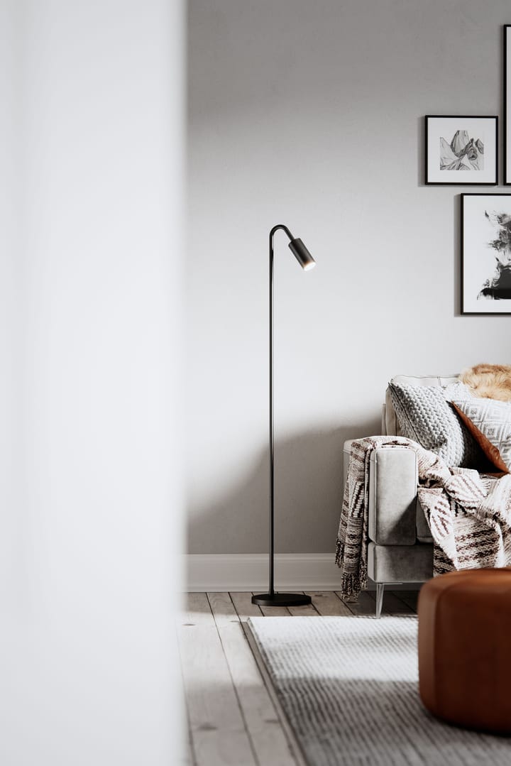 Curve Floor Lamp 146 cm, Matte black By Rydéns