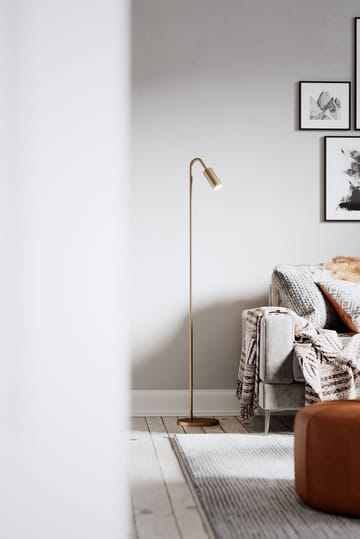 Curve Floor Lamp 146 cm - Matte gold - By Rydéns