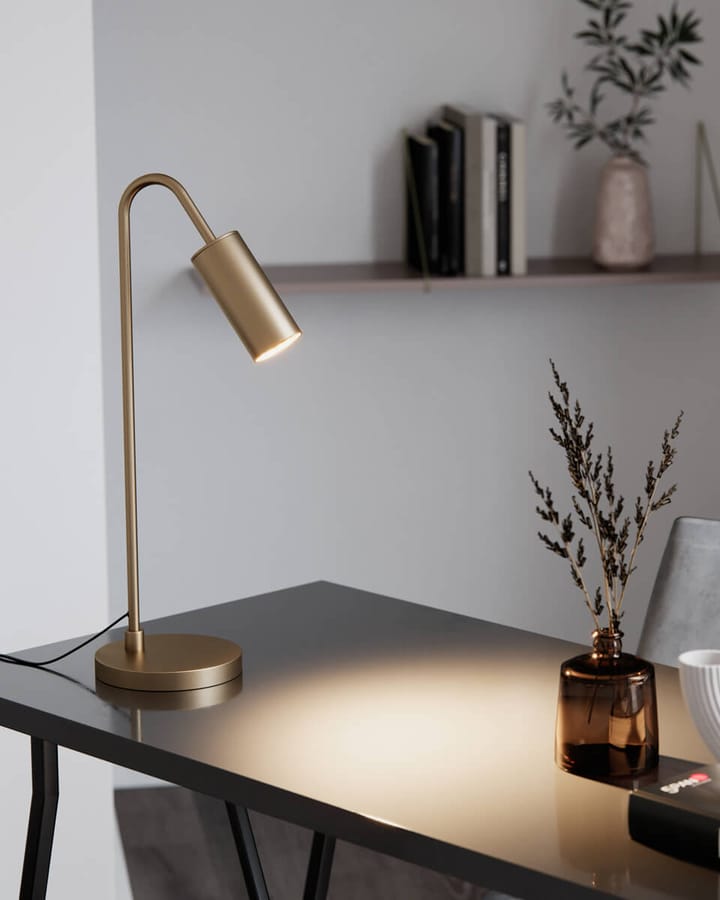 Curve table lamp 51 cm, Matte gold By Rydéns