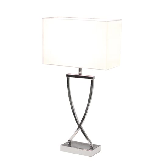 Omega table lamp 52 cm, chrome-white By Rydéns