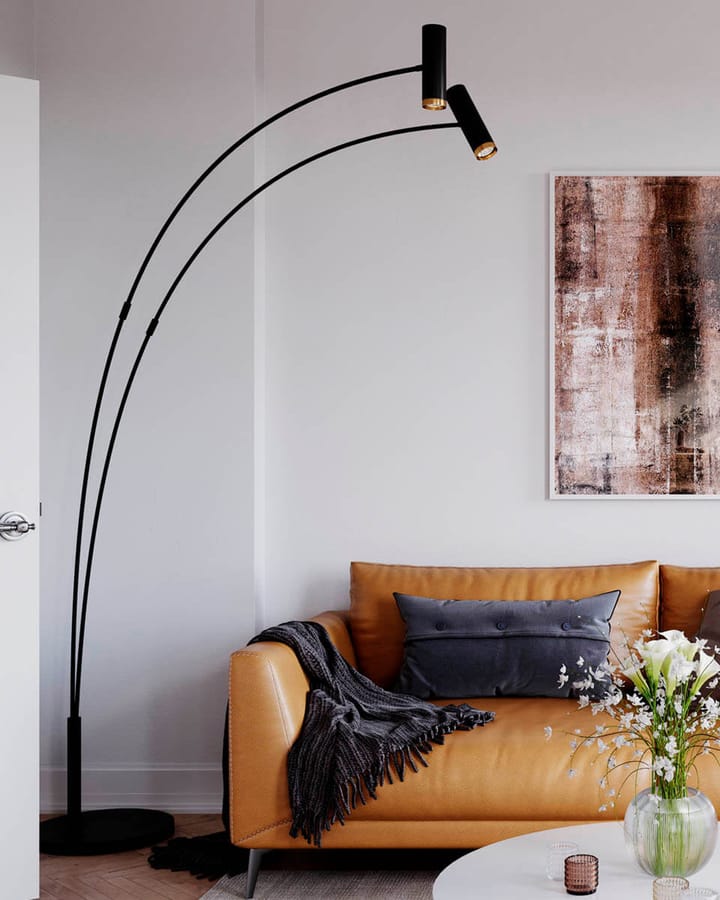 Puls 2-low floor lamp, Matte black By Rydéns