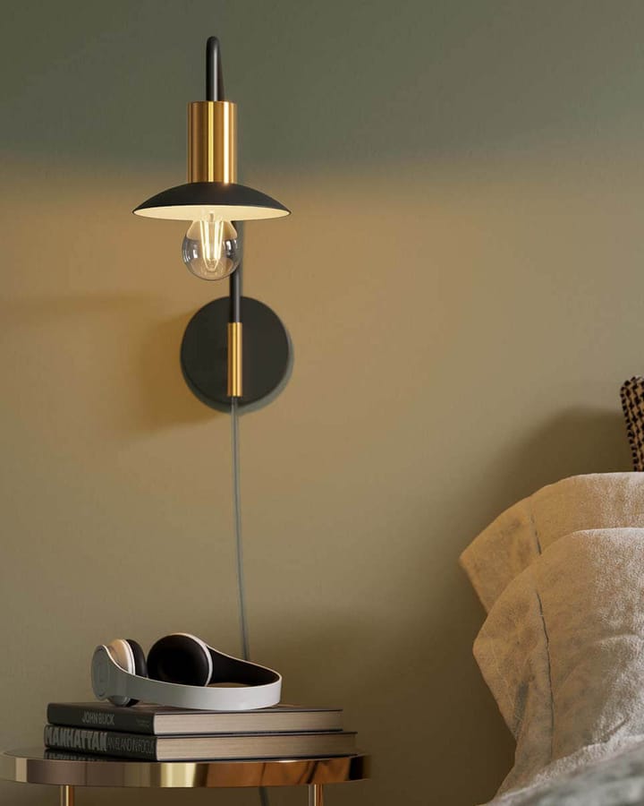 Quinn wall lamp short, Matte black By Rydéns