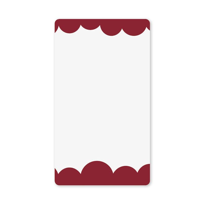 Bubbly Mirror S 40x70 cm, Wine Red Byon